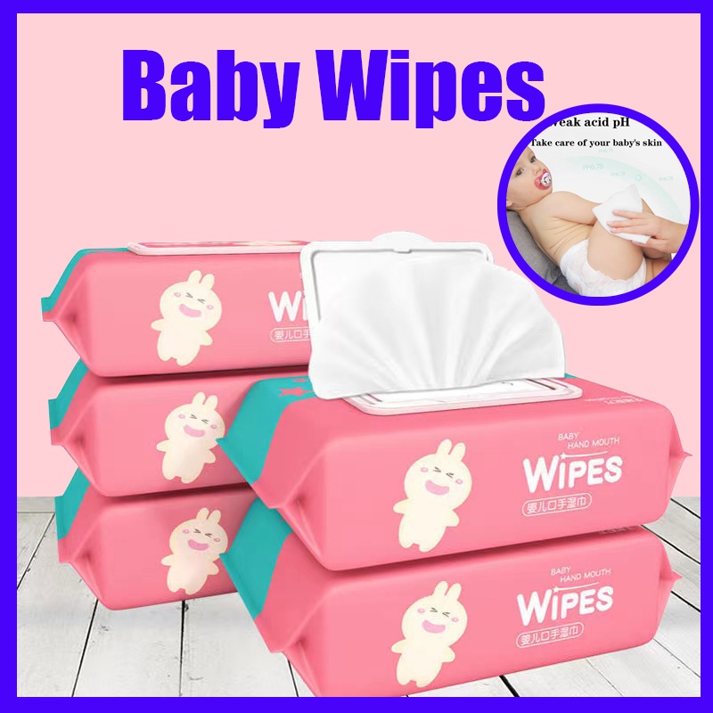 Baby wipes big bag children with cover baby newborn adult wet wipes 80pcs Shopee Philippines