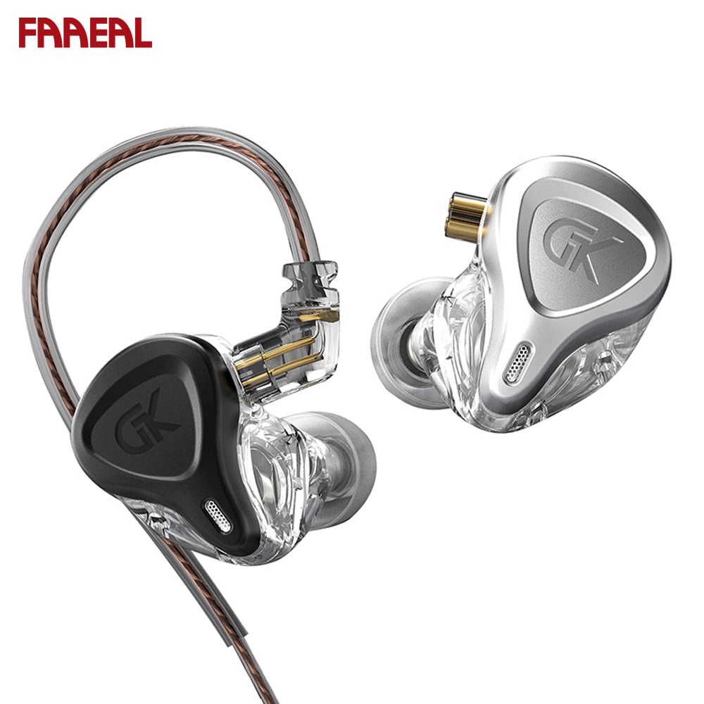 FAAEAL GK G5 Metal Headphones 1DD Hybrid Technology In Ear HiFi Bass ...