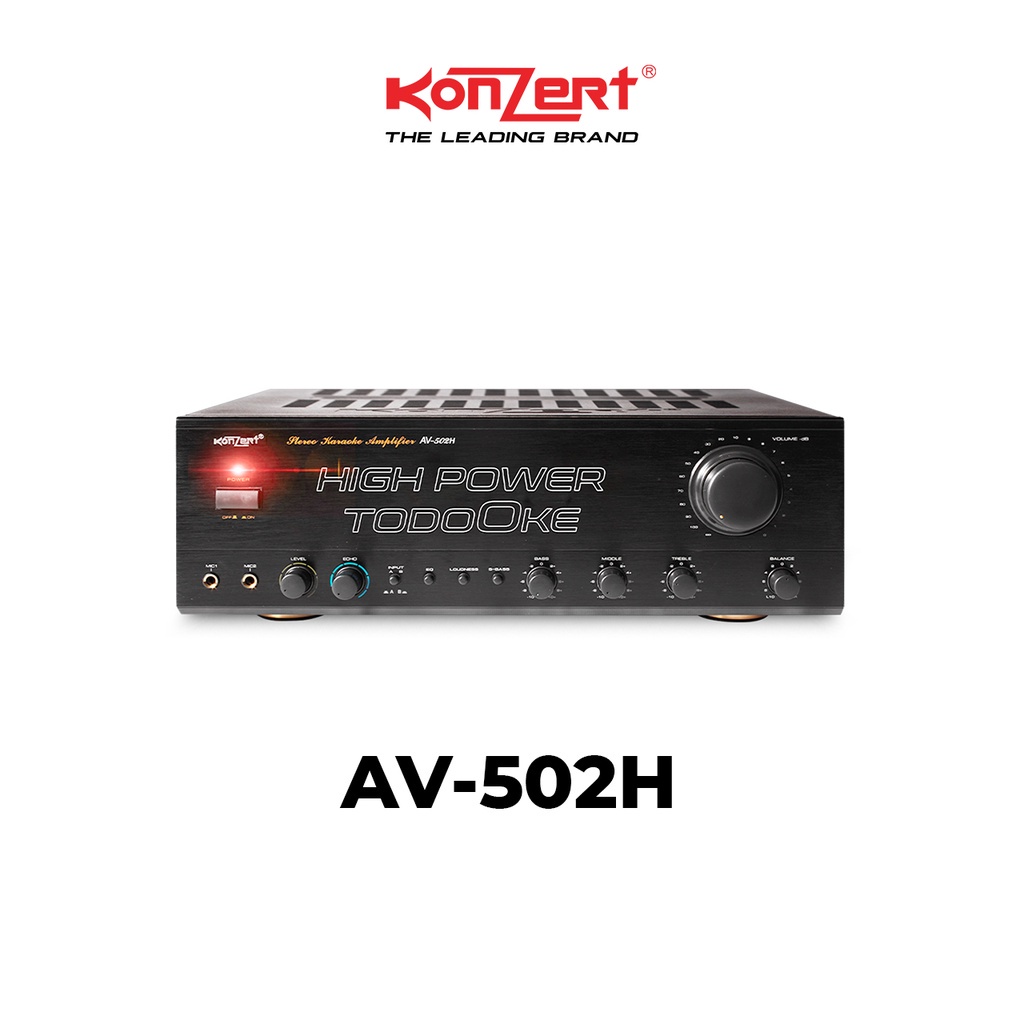 Konzert AV502H High Power TodoOke Amplifier ( 1000 watts x 2