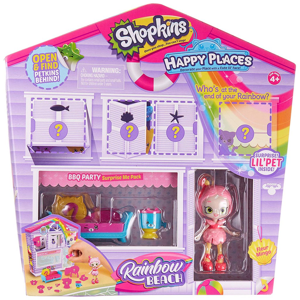 shopkins rainbow beach house