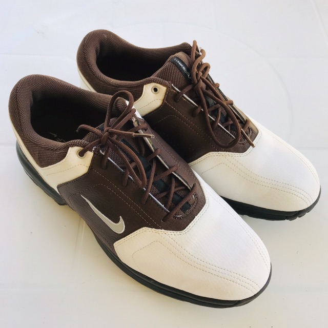 nike brown leather golf shoes