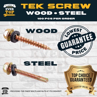 Tek Screw For Wood And Steel Pcs Text Screws Tex Screw Tekscrew