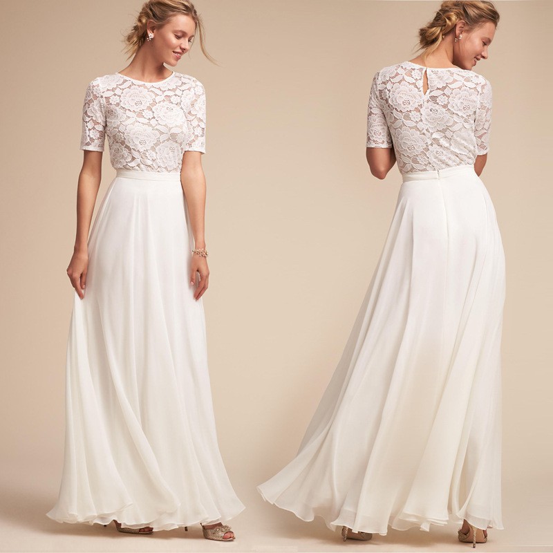 white long maxi dress