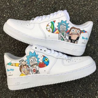 rick and morty custom air forces