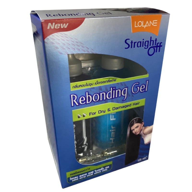 LOLANE Straight Off Rebonding Gel Kit for Dry & Damaged Hair Authentic