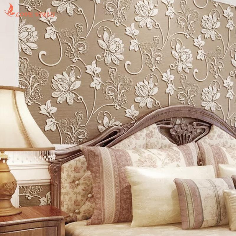 3d Self Adhesive Retro Wall Stickers Flower Wallpaper Home Bedroom Wall Decor Shopee Philippines