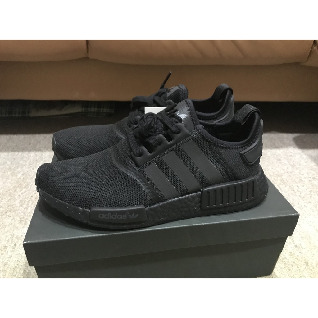 View Adidas Nmd R1 Triple Black Reflective Background