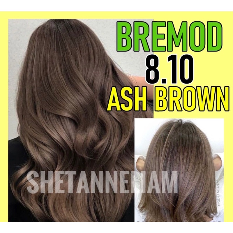 BREMOD 8.10 ASHBROWN HAIRCOLOR SET WITH OXIDIZING | Shopee Philippines