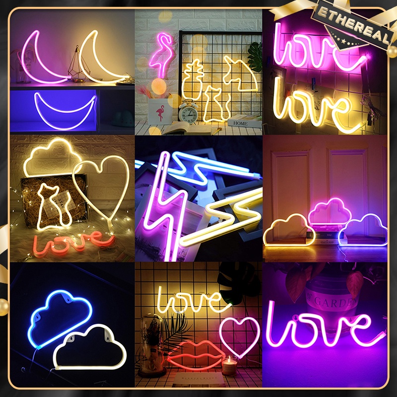 Led Neon Light Battery Fairy Light Party Christmas Decorative Night 