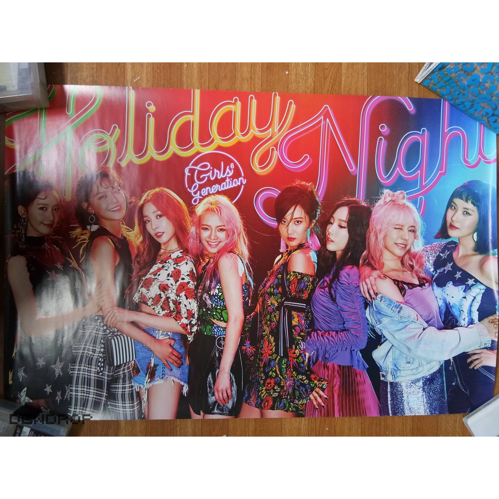 Official Girls Generation Holiday Night Album All Night Poster Kpop Snsd Gg Shopee Philippines