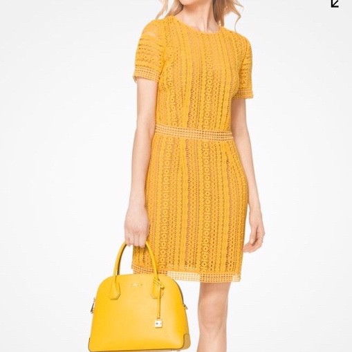 michael kors dress yellow