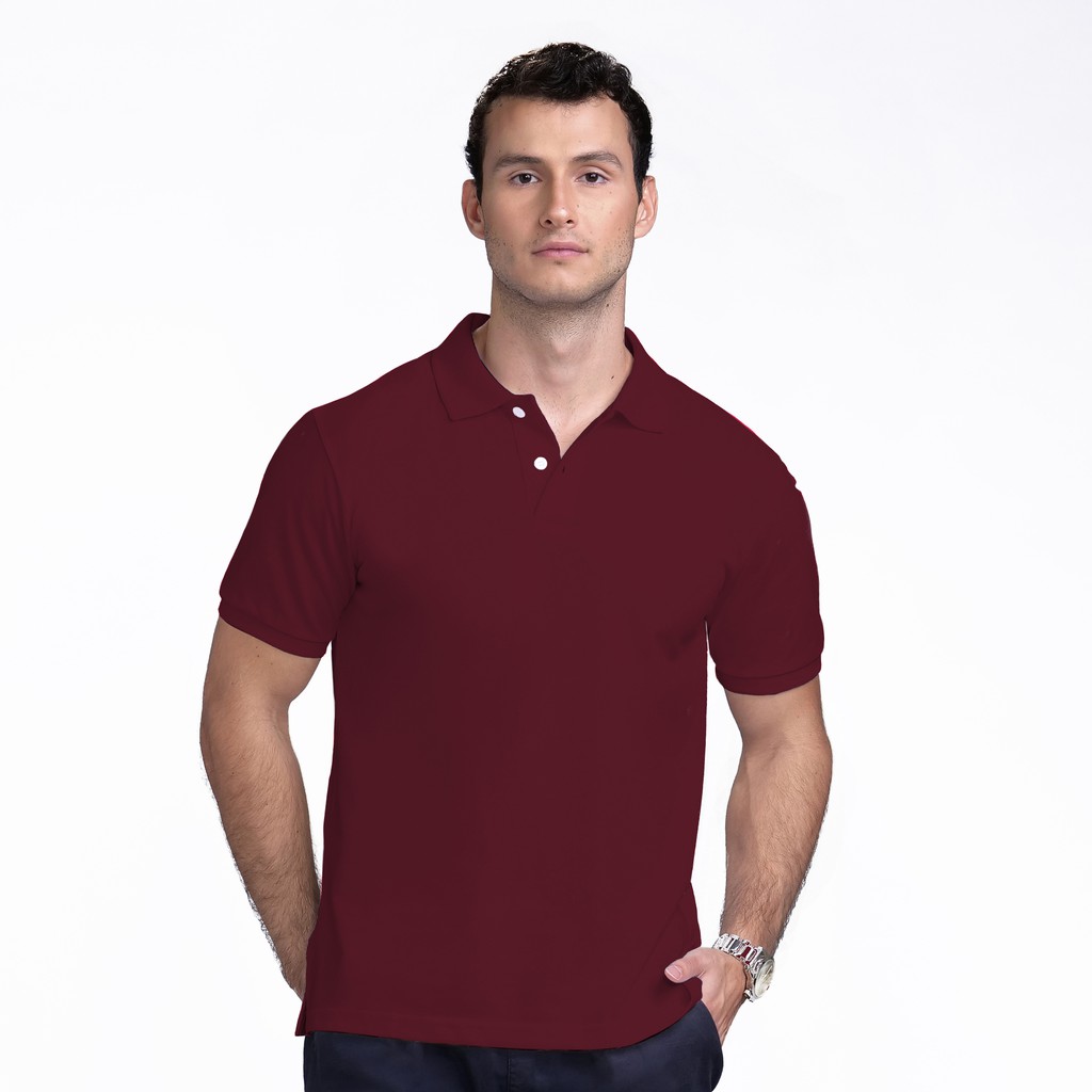 maroon polo shirt mens