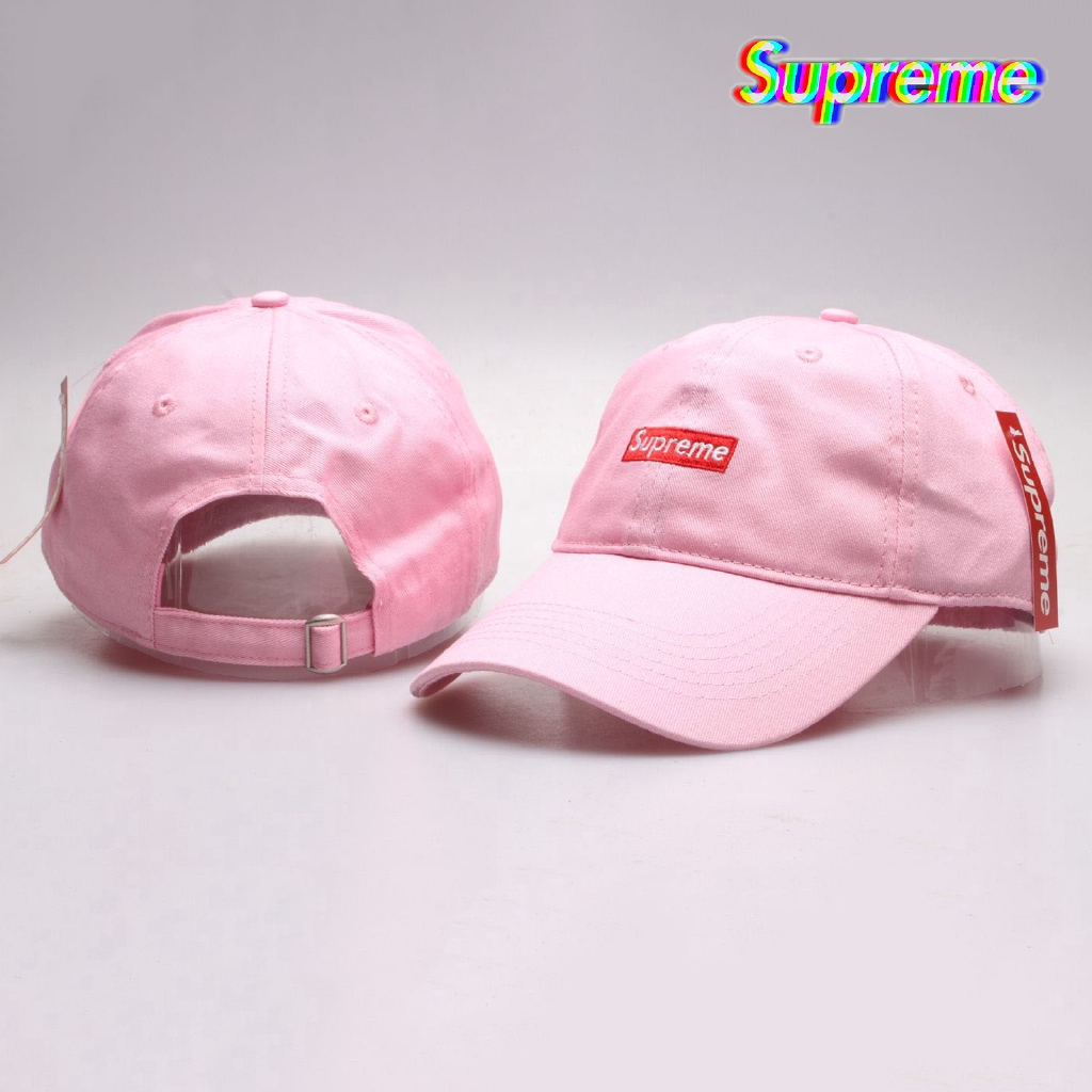 supreme pink cap