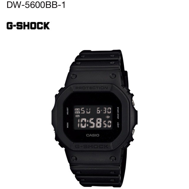 g shock dw 5600 black