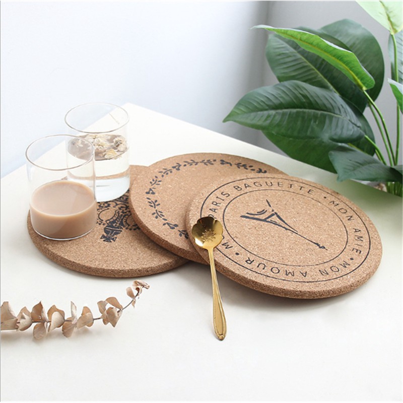 Natural Cork Coaster Heat Resistant Cup Mug Mat Coffee Tea Hot Drink ...