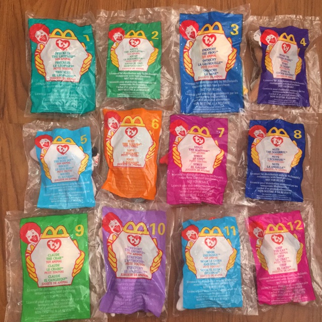 1999 mcdonalds beanie babies set