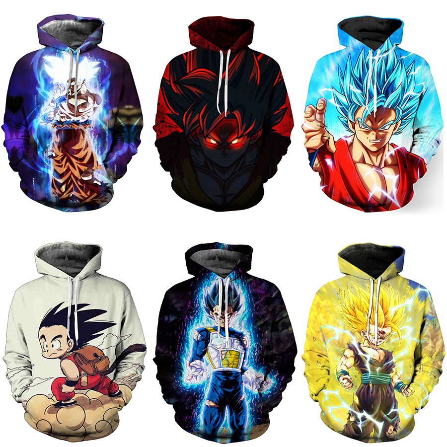 dragon ball z hoodie jackets