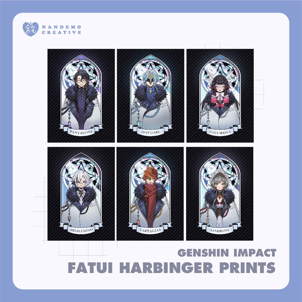 Genshin Impact Art Prints - Fatui Harbingers | Shopee Philippines