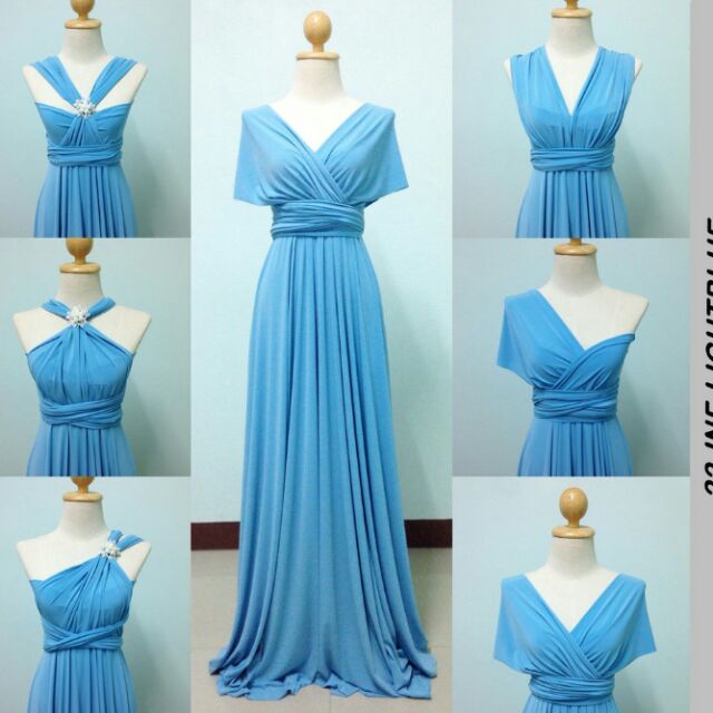 infinity dress light blue