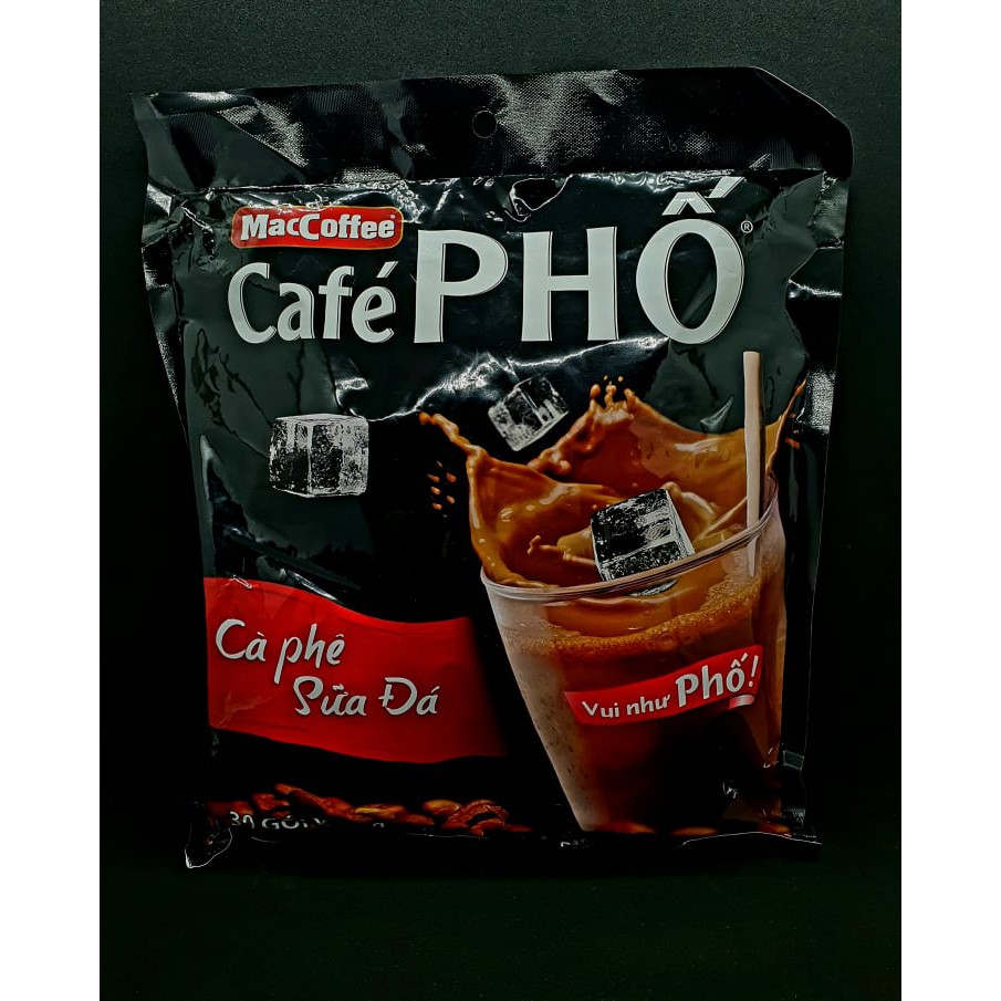 MacCoffee Cafe Pho, Instant Vietnamese Iced Coffee Caphe Sua Da 30 ...