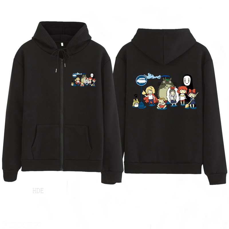 black cropped hooded sweatshirt