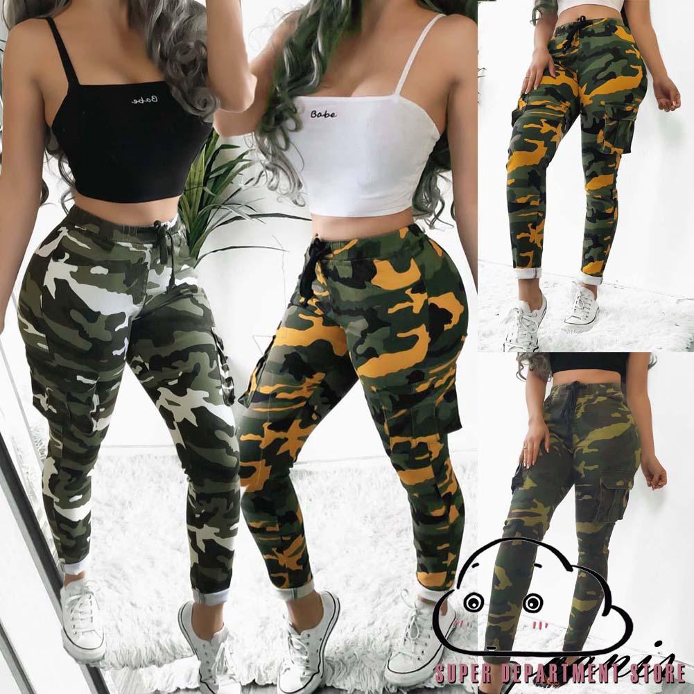 camo cargo jeans womens