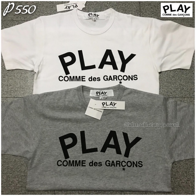 cdg play white shirt