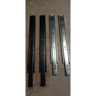 DRAWER GUIDE FULL EXTENSION 12INCH BLACK OR SLIVER ONE PAIR | Shopee ...