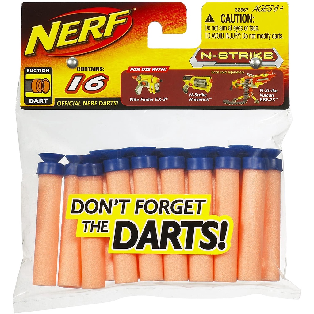 NERF NStrike Suction Dart Bullets Refill (16 Pack) (2010)