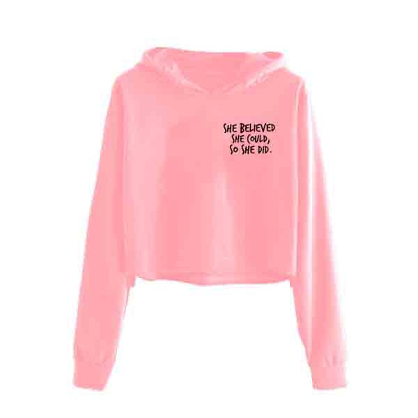 crop top hoodie shopee