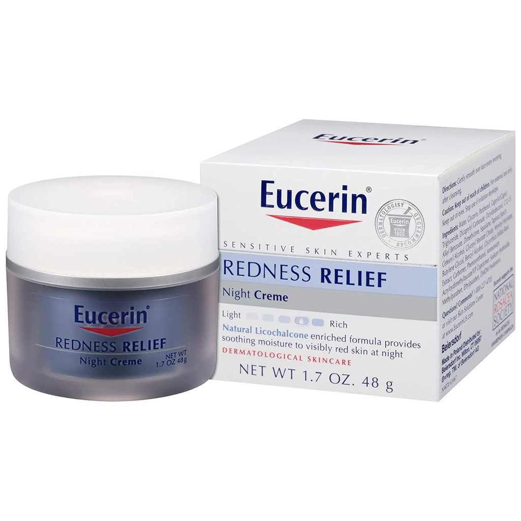 Eucerin Redness Relief Night Creme Gently Hydrates To
