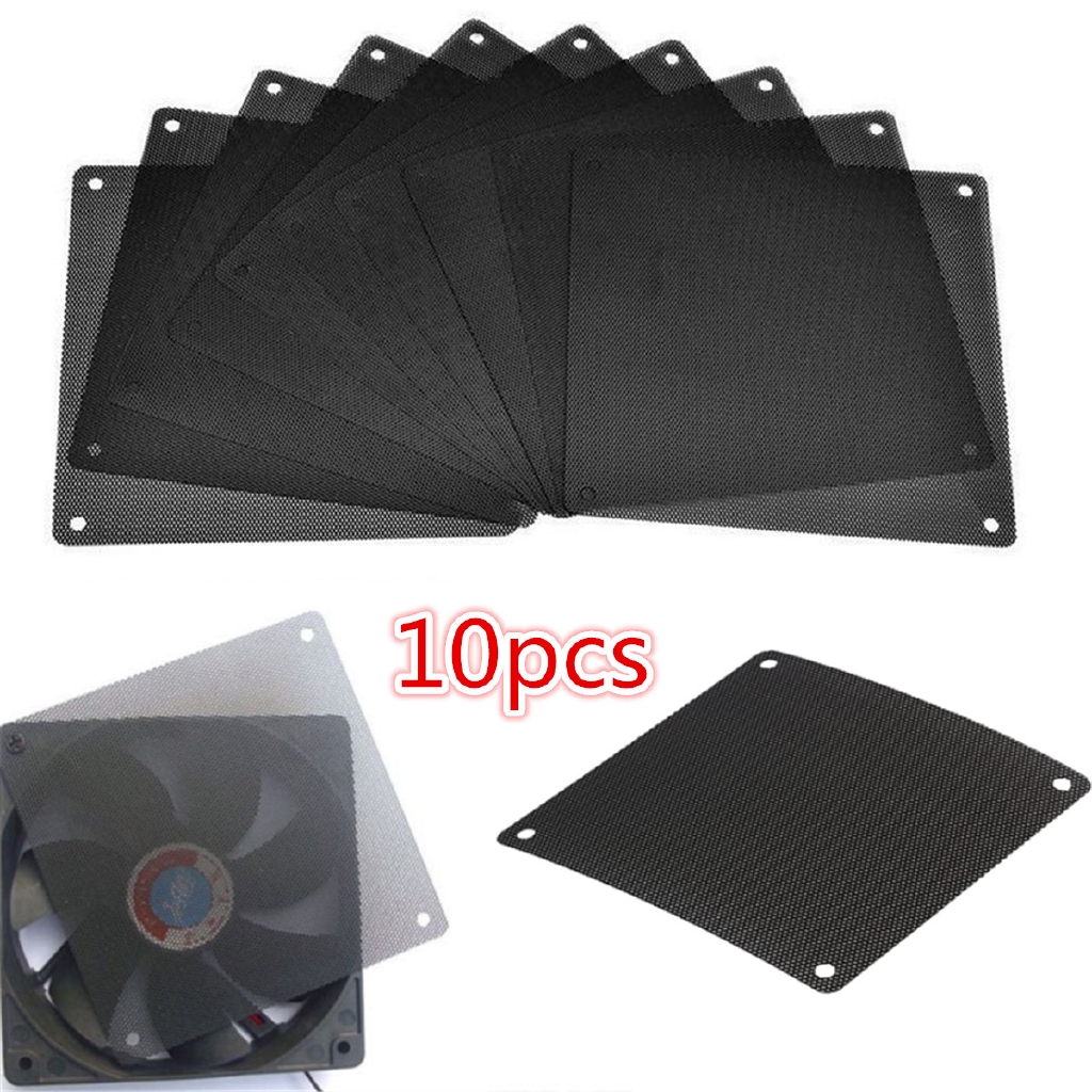 10pcs 120mm PVC PC Cooler Fan Dust Filter Dustproof Case Cover Computer
