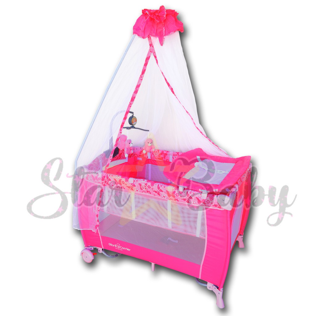 giant carrier crib pink