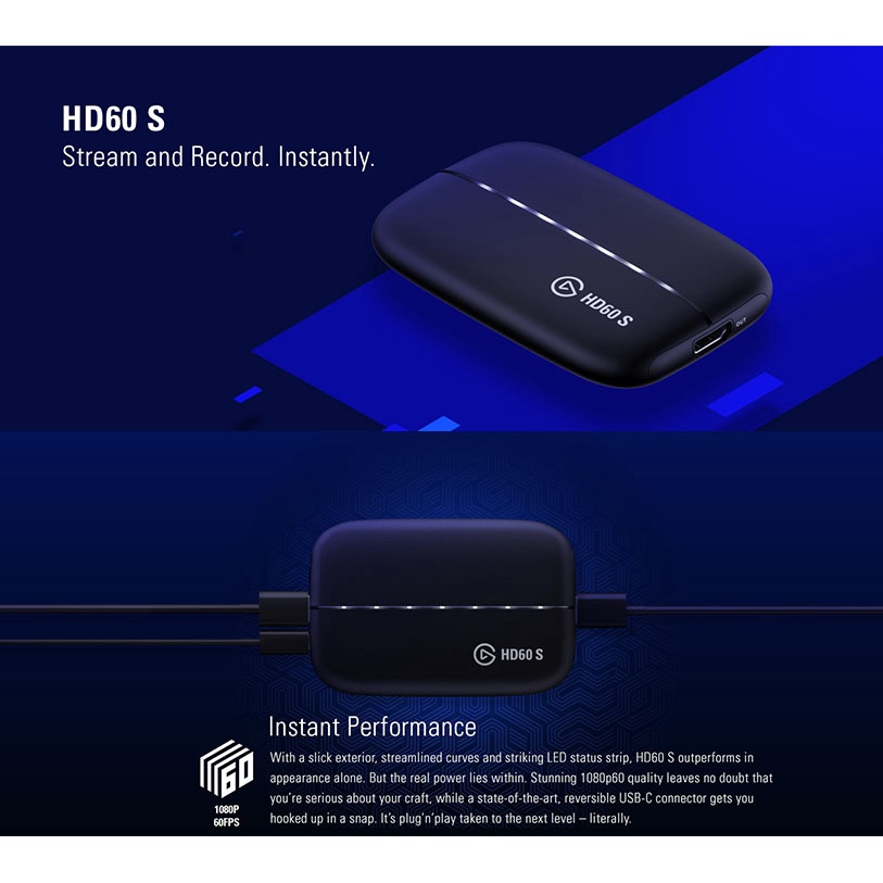 Elgato Hd60 S External Capture Card Stream Record In 1080p60 On Playstation Xbox Obs Youtube Pc Shopee Philippines