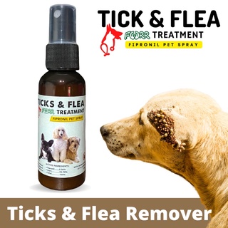 Ticks & Flea Furr Treatment Spray Anti Garapata Fipronil Spray Treatment for Dog and Cat Tick Buster