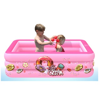 <FREE air pump> Inflatable Kids Bath Pool Outdoor Swimming Pool for Kids  Children