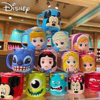 Disney 300ML Kids Drink Water Cups Children Baby Milk Cup Cartoon Creative Baby Drinkware Juice Cup Stainless Steel Mugs