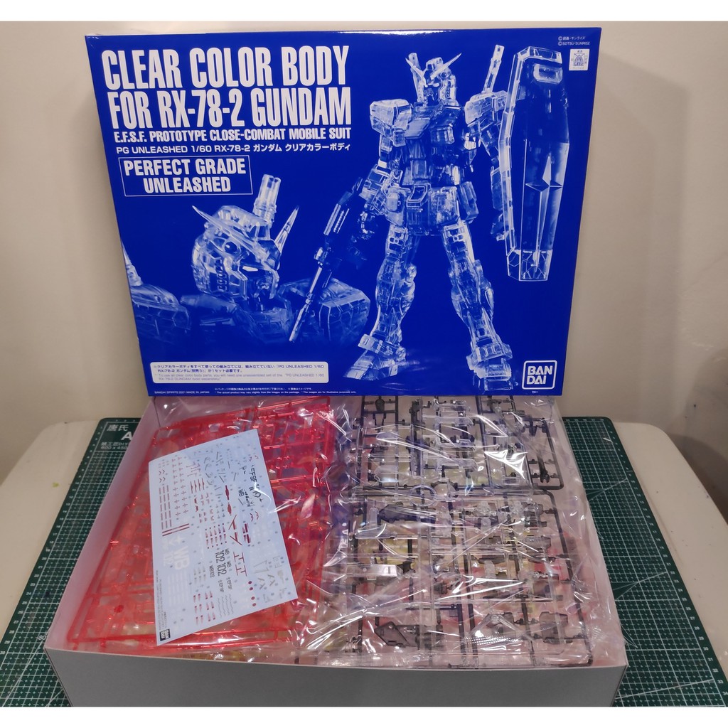 Pbandai Pg Unleashed Clear Color Body For Rx 78 2 Gundam Shopee Philippines