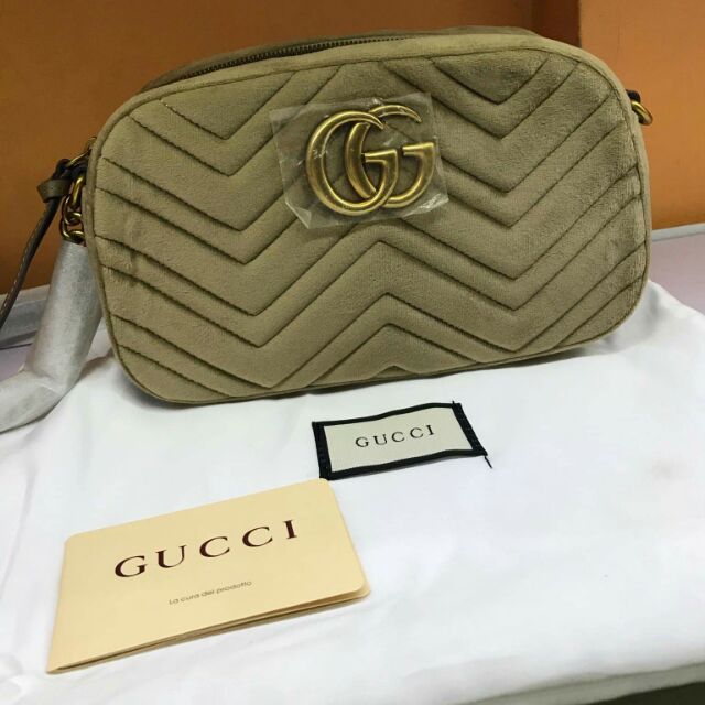 gucci velvet sling bag