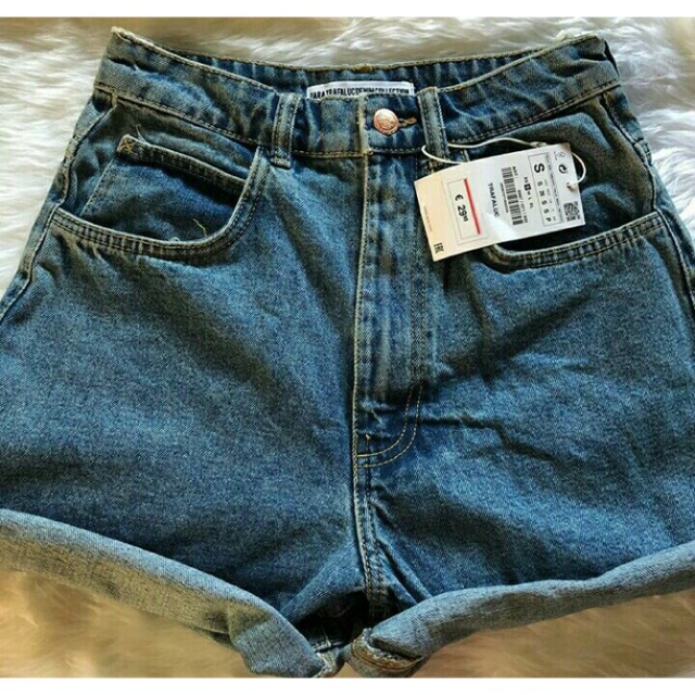 zara mom short