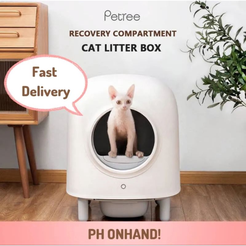 Petree Second Generation Automatic Cat Litter Box Self Cleaning Shopee Philippines