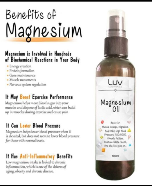 Luv 100 Magnesium Oil Shopee Philippines