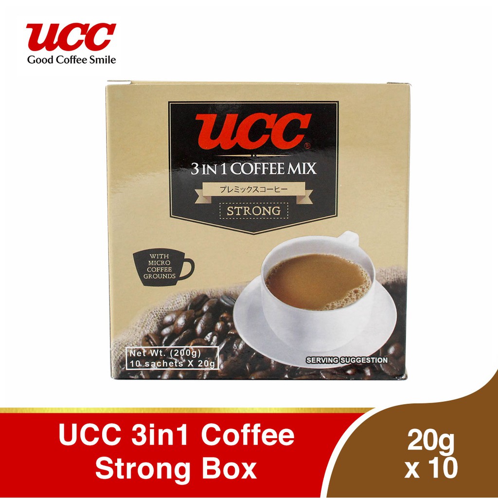 UCC 3in1 Coffee Strong Box (20g x 10) Shopee Philippines