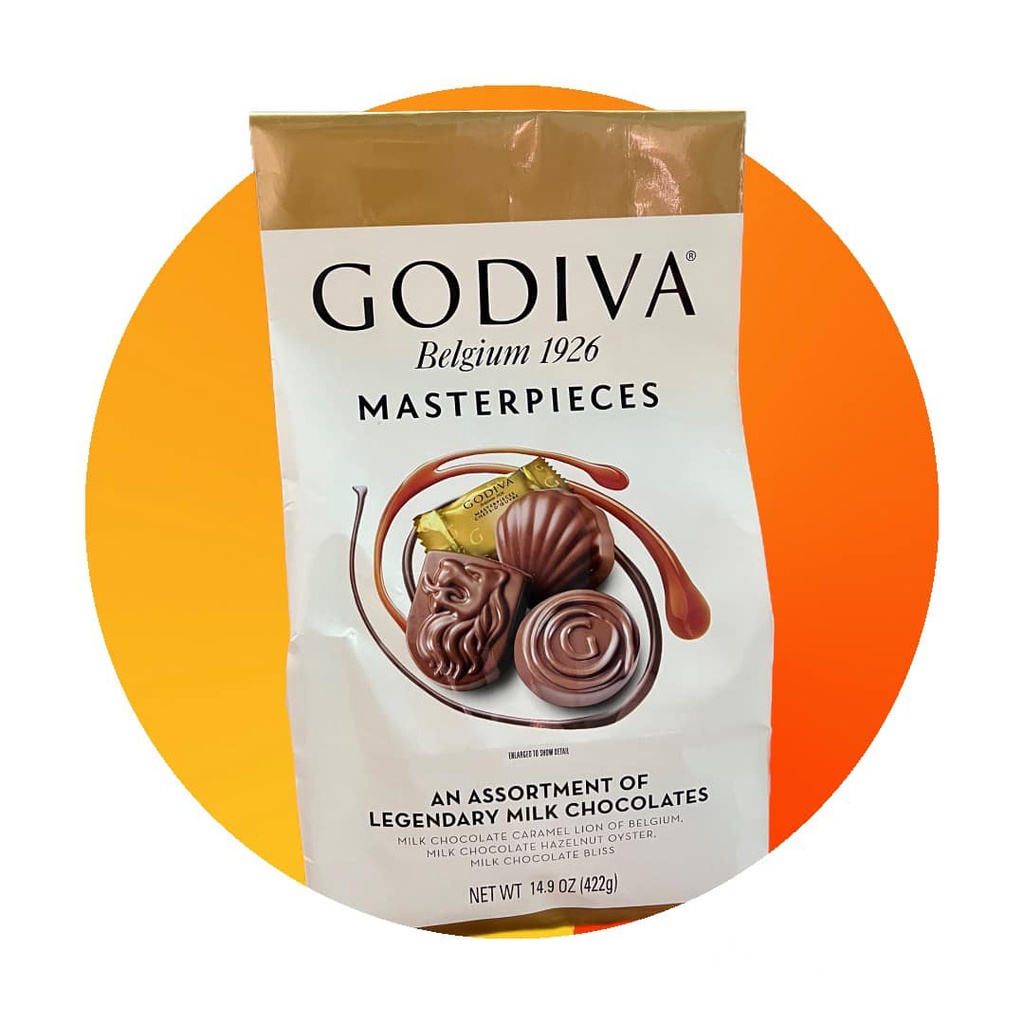 Godiva Masterpieces Assortment Of Legendary Milk Chocolate 14.9 Oz ...