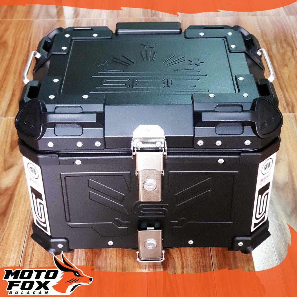 SEC Pinas 45L Alloy Top Box with Back Rest | Shopee Philippines