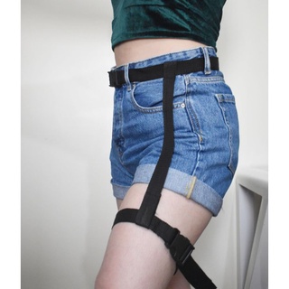 Leg Harness and Belt | Kpop Style Nylon Side-Release Buckle | Adjustable.