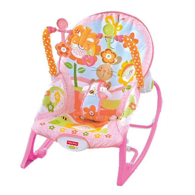 pink baby rocker