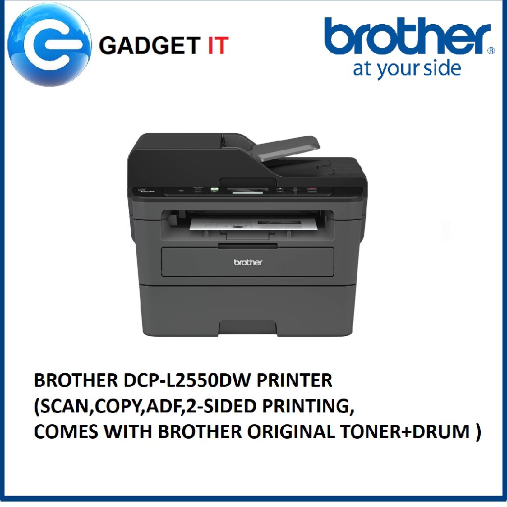 BROTHER DCPL2550DW LASER PRINTER (PRINT/SCAN,COPY,ADF,2SIDED PRINTING