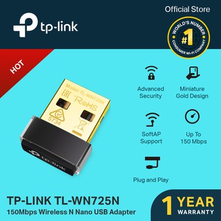 TP-Link TL-WN725N 150Mbps Wireless N Nano USB Adapter | WiFi Receiver | WiFi Dongle | TP LINK