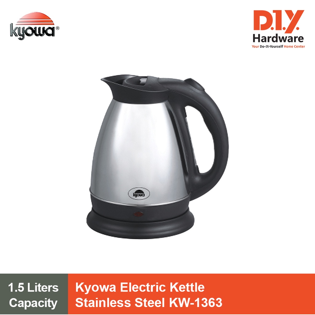 Kyowa Electric Kettle Stainless Steel 1.5 Liters Capacity KW1363 Shopee Philippines